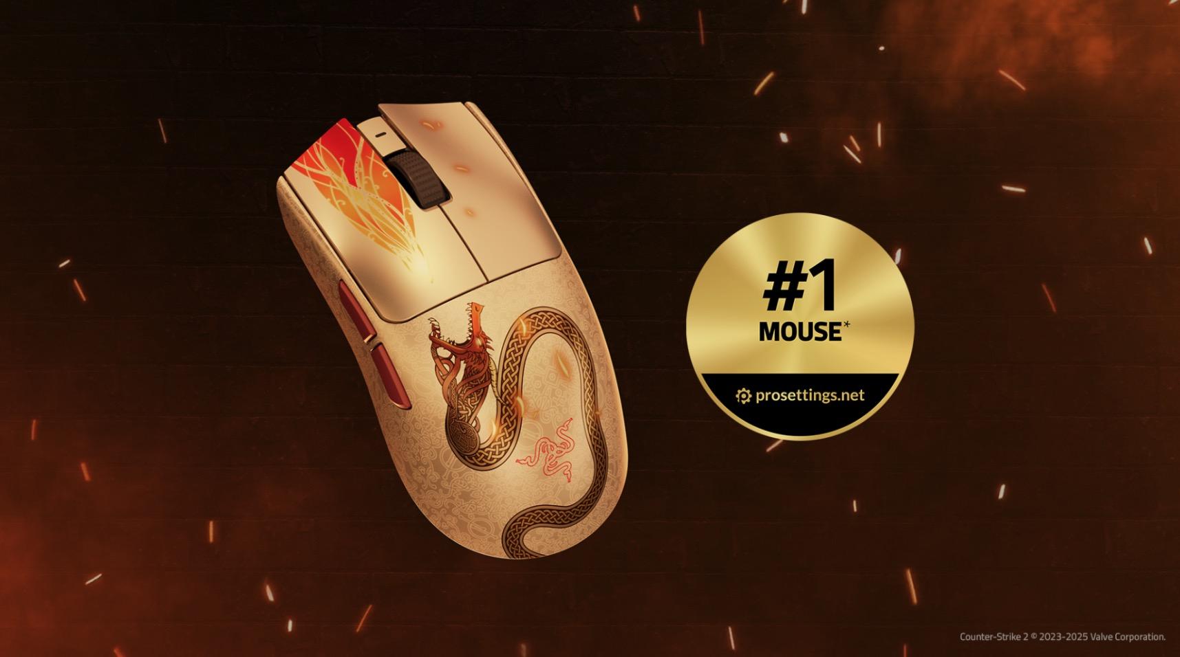 Chuột gaming nhẹ, độ chính xác cao với họa tiết Dragon Lore